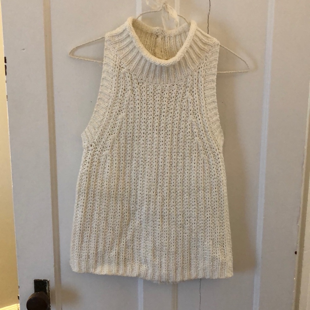 White Sweater Tank